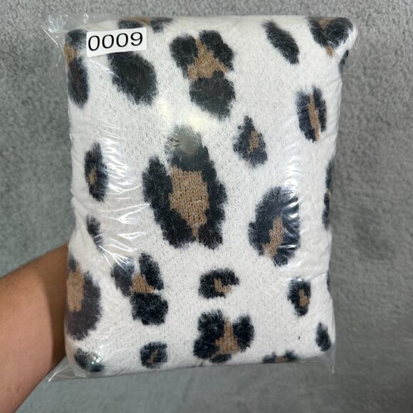 Free Spirited White Leopard Print Knit Sweater - Picture 10 of 10